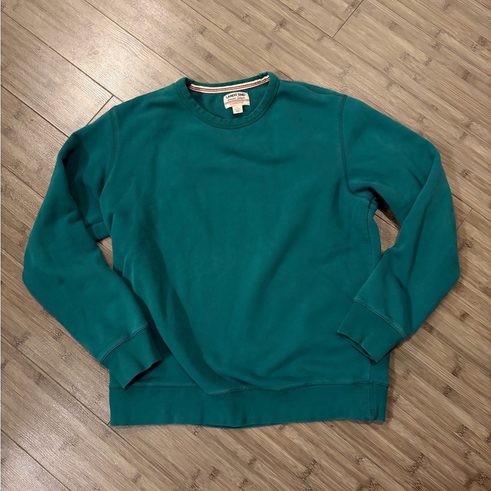 Men's Teal Sweatshirt Lands end